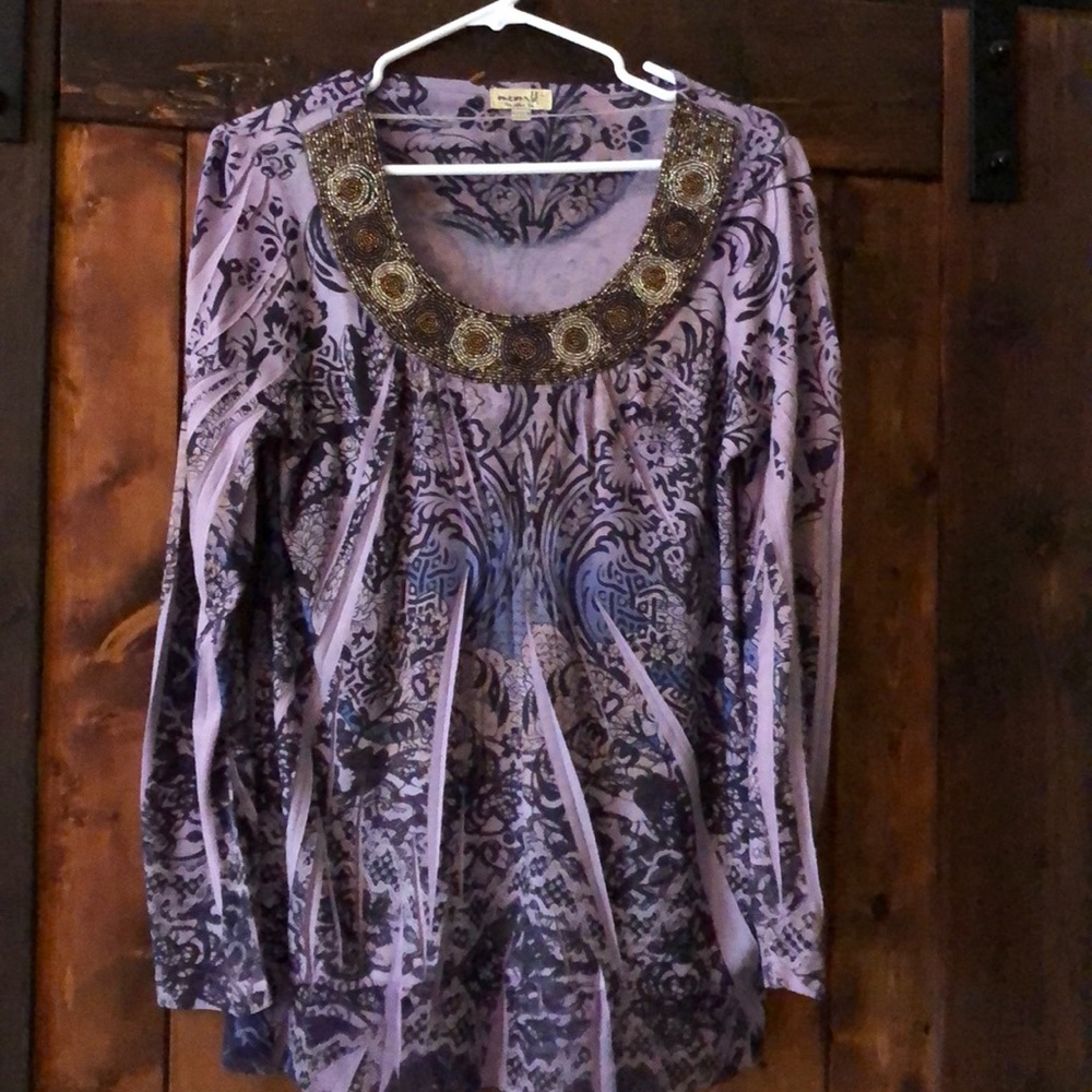 Women’s Jeweled Blouse.
